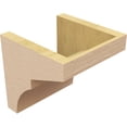 thumbnail image 5 of 8"W x 8"D x 8"H Wide Monterey Rough Cedar Woodgrain TimberThane Corbel, Primed Tan, 5 of 6