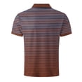 thumbnail image 3 of Maean Men's V Neck T Shirts Short Sleeve Striped Basic Tee Summer Casual Color Block Dressy Shirts M-4XL, 3 of 5
