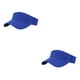 thumbnail image 4 of Guardurnaity Sombrero de sol ajustable para mujer - Gorra deportiva de tela transpirable que absorbe el sudor Color sólido de secado rápido Azul Azul 2piezas, 4 of 6