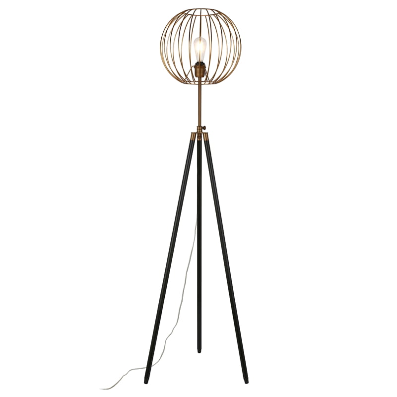 Henn/&Hart FL0018 Globe cage Lamp One Size Gold