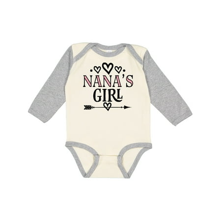 

Inktastic Nana Girl Granddaughter Gift Baby Girl Long Sleeve Bodysuit