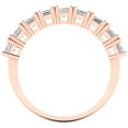 thumbnail image 5 of 2.61 ctw Wedding Band for Women - 14K Rose Gold Moissanite Stackable Eternity Ring, 5 of 5