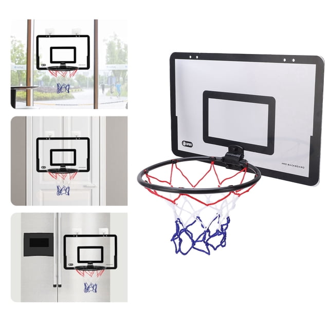 Door Mounted Basketball Hoop Set, Beginner Friendly Basketball Toy Gifts High Toughness EVA Develop Coordination with Buffer for Exercise for Kids