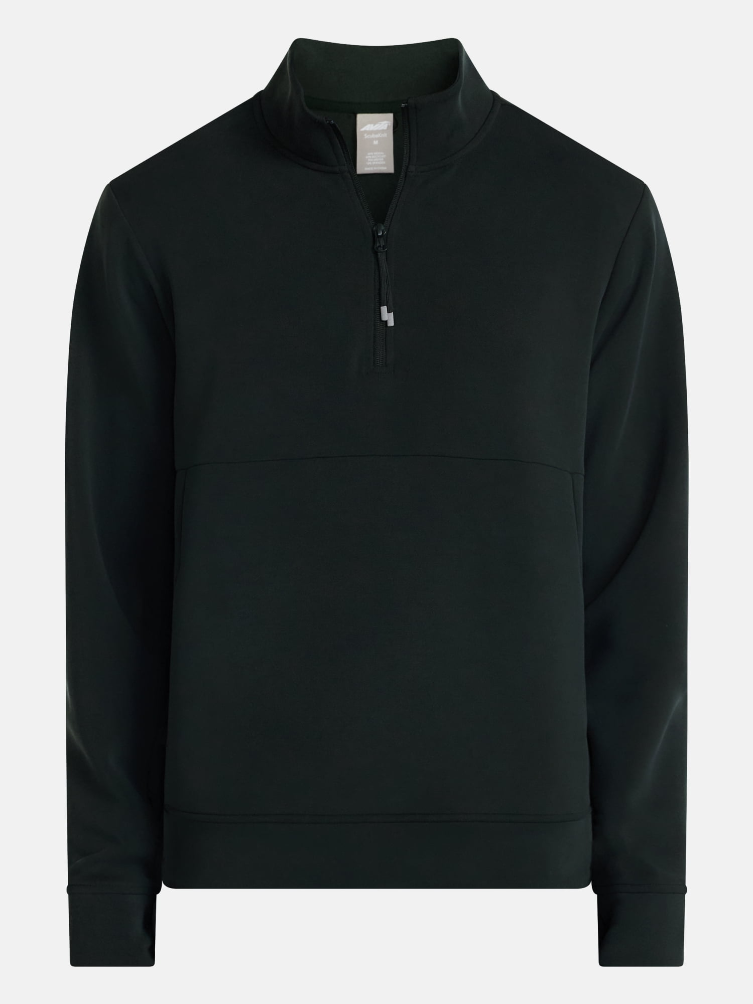 Avia Men's Twill ScubaKnit Quarter Zip Pullover Sweatshirt, Sizes XS-4XLT