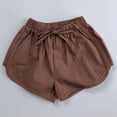 thumbnail image 2 of Jalioing Cotton Shorts Toddler Kids Summer Plain Elastic Waist Drawstring Shorts Little Boys Girls Loose Lounge Shorts, 2 of 8