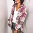 thumbnail image 2 of Plaid Shirts Loose Comfortable Long Sleeved Single Breasted Polyester Fiber Women Button Top for Daily Work, 2 of 7
