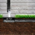Black Upgraded Gutter Downspout Extensions Flexible, No Dig Catch Basin