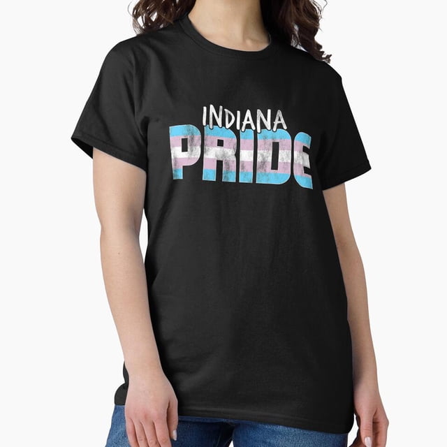 T-Shirt Graphique Unisexe Indiana Pride Transgender Flag H14943 – Doux et Confortable, Tailles jusqu'à 5TG