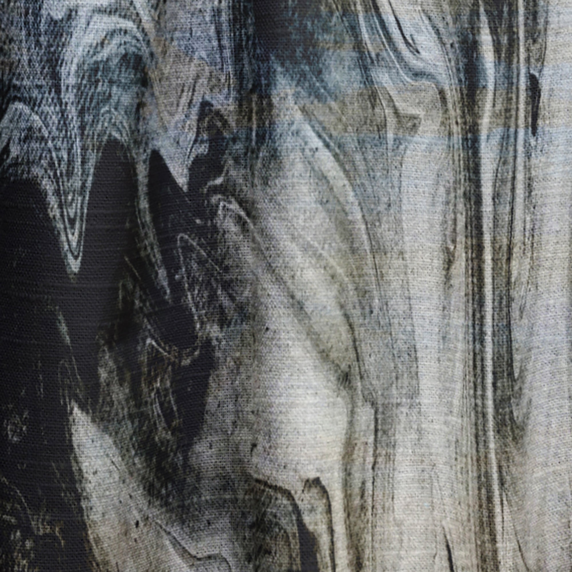 Designart 'Grey, White and White Marble Acrylic VII' Modern Curtain Panel
