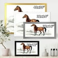 thumbnail image 4 of Designart 'Ancient Horse' Farmhouse Framed Art Print, 4 of 4