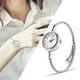 thumbnail image 3 of Reloj De Pulsera, Reloj Analógico Para Mujer, Correa De aleación De Cuarzo Redonda Analógica Para Mujer, Reloj De Pulsera Abierto, Reloj De Pulsera, Reloj De Cuarzo Números, 3 of 7