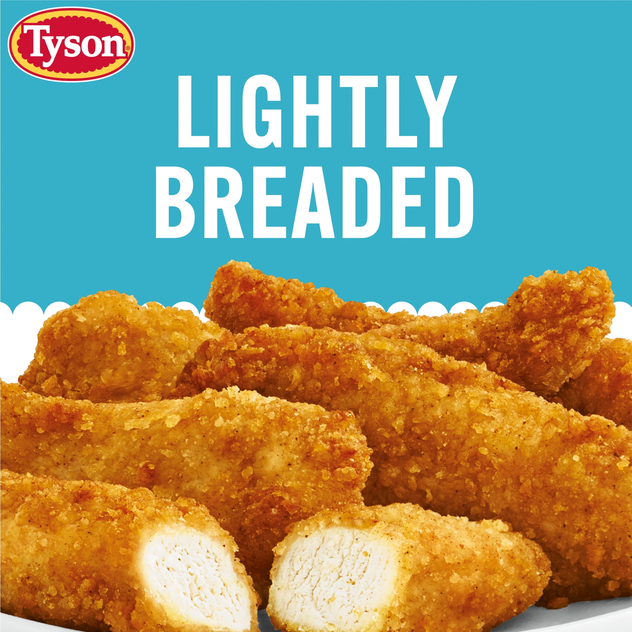 Tyson Simple Ingredient Chicken Breast Strips, Fully Cooked, Frozen, 20 oz