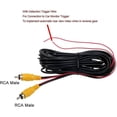 thumbnail image 2 of 10M 32FT video cable extension rca jack cable phono plug connector plug for reversing car detection wire red, 2 of 5