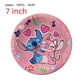 thumbnail image 4 of Disney-Decoraciones de Lilo & Stitch para fiesta de cumpleaños, plato de papel de Ángel rosa para Baby Shower, decoración de globos, suministros de vajilla, 4 of 4