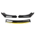thumbnail image 4 of Kit de labio de parachoques delantero de coche universal de 3 piezas, vehículos de accesorios fáciles de instalar Piezas de repuesto duraderas con Amarillo negro, 4 of 7