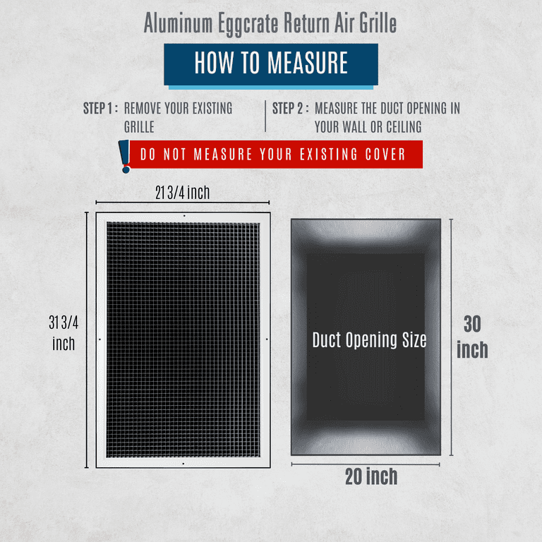 30x20 Inch White Modern AC Vent Cover - Aluminum Linear Slot Diffuser For Ceiling, Wall, Or Floor