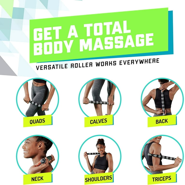 Elite Massage Roller Stick Targets Sore, Tight Leg Muscles to