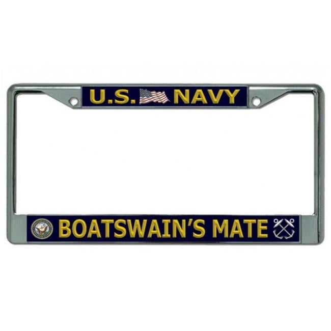 212 Main LPO3813 6 x 12 in. U.S. Navy Boatswains Mate Chrome License