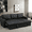 Black03, variant on Gewnee Linen Sectional Sofa Bed with Storage, Soft Seat Pull Out Couch for Living Room Beige