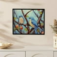 thumbnail image 3 of COMIO Spring Birds Framed Wall Art 16x12in / 20x16in for Living Room Wall Decor 20x16in, 3 of 4