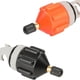 thumbnail image 5 of Wosthever Adaptador de válvula de aire, convertidores de inflación profesionales, parte de bote inflable, componente conector convertidor de Deportes acuáticos naranja, 5 of 6