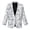 Blue Country Forest Toile De Jouy, variant on Xoenoiee Blue Toile De Jouy Rose Floral Womens Sweater Blazer Long Sleeve Lapel Collar Blazers Button Up Dressy Casual Suit Jackets Lightweight Work Office Cardigan Fall Outfits, XS