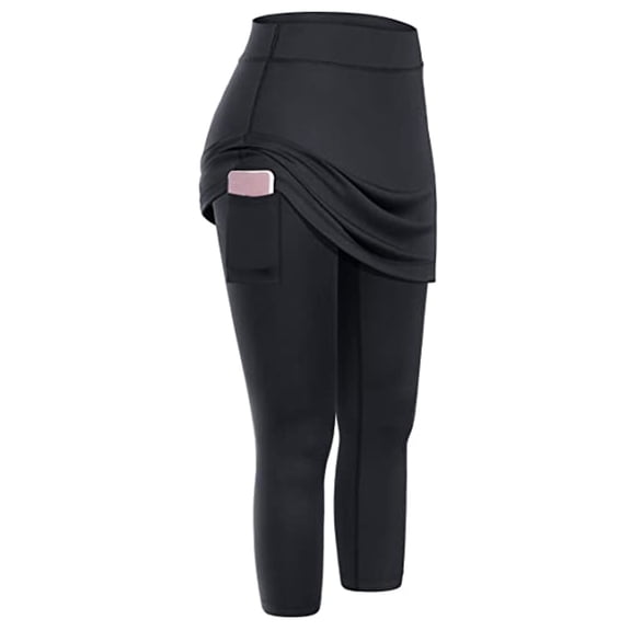 Women High Waist Pilates Pants with Side Pockets Stretchy Workout Leggings Moisture Wicking Gym Running Athletic Fitness