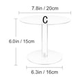 thumbnail image 5 of WIZUTIZ Acrylic Cake Stand Round Cake Stands For Dessert Table Clear Cupcake Stand For Birthday Party Candy Pizza Display Riser For Wedding Event Household Items for New Home Novelty up to 60% Off, 5 of 5