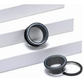 thumbnail image 2 of shiyou-2PCS 316L Stainless Steel Two-Color Screw Tunnel Ear Plug Expander Stretcher Gauge 0G-1", 2 of 4