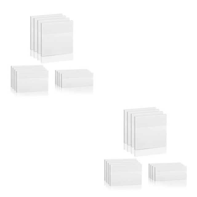 relayinert 12packs White Handy Note Taking With High Resolution Transparent Sticky Notes Versatile Post Notes 2Set