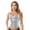 Silver, variant on YONGHS Womens Wet Look U Neck Stretchy Patent Leather Bodycon Crop Top Streetwear Clubwear Black L