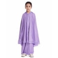 thumbnail image 6 of EnJoCho Kids Girls Abaya Musli𝗆 Full Cover Lace Hijab Dress Kaftan 𝖣ubai 𝖨slamic Prayer Eid Robe Maxi Skirt 2pcs Set Hijabi Modest Wear Childrens Outfit, 6 of 7