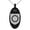 Black, variant on Stainless Steel Crown of Thorns Adversity Coat of Arms Shield Engraved Small Oval Charm Pendant Necklace
