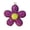 Purple, variant on Keychain Pendant Small Flowers Shiny Rhinestone Sunflower Charm Key Chain Decorative Backpack Bag Accessories