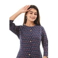 thumbnail image 6 of Vihaan Impex Printed Casual Blue Floral Kurti for Women Long Kurta Tunic Large, 6 of 6