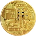 thumbnail image 2 of Un  juego de bitcoin fisica dorada de metal XIMXI Color Dorado Ximxi Color Dorado, 2 of 2