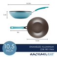 thumbnail image 2 of Rachael Ray Poêle à Frire Antiadhésive 10,5 Pouces Agave Bleu, 2 of 5