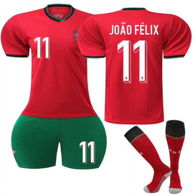 Boys Girls Kids JOAO FELIX 11# RUBEN DIAS 4# Soccer Football Jersey