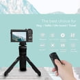 thumbnail image 2 of Control remoto de cámara inalámbrico con agarre y trípode para Canon EOS Rebel SL2, SL3, 77D, R5, R6, T7i, M50, EOS RP, R, PowerShot SX70 HS, G7 X Mark III, G5 X, M6 Mark II, 2 of 9