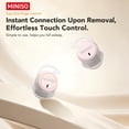 thumbnail image 5 of MINISO MS217 Wireless In-Ear Earbuds with AI Translation, Bluetooth 6.0, Clear Calls, 130+ Languages, Black, 5 of 14