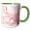 Green/White, variant on 3drose, Image of Chic Rose Gold Marble Agate Gemstone Rock Quartz, 15oz Mug