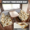 thumbnail image 2 of Uorisanigo Sunflower Rv Dinette Cushion Covers Anti-Slip Couch Cushion Slipcovers Replacement RV Camper Car Bench 2-Piece Set Accessories 1 Backrest Covers and 1 Bench Covers, 2 of 7