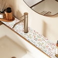 thumbnail image 2 of Yayeee Faucet Mat for Kitchen Sink 14.7" Diatomite Long Splash Guard Pad, Small Floral Pattern, 2 of 7