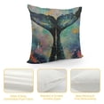 thumbnail image 4 of Creowell Colorful Mermaid Tail Pillow Cover,Decorative Couch Pillow Cover for Sofa, Cushion Case Indoor Outdoor Home Decoration White, 4 of 5