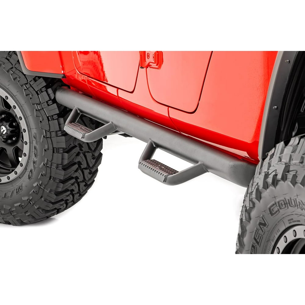 Rough Country Nerf Bar Hoop Steps (fits) 20192020 Jeep Gladiator JT Side Steps Rock Sliders