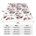 thumbnail image 3 of Honeii Koi Fish Print Fleece Blanket - Throw Blanket for Bed, Sofa, Couch, Camping, and Travel , Microplush Ultra Soft Warm Blanket-80"x60", 3 of 7