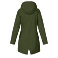 thumbnail image 5 of Waterproof Jacket Women Outdoor Waterproof Fleece Lined Jacket Hooded With Pockets Long Sleeve Hooded Casual Jacket For Cold Wet Weather Women's Down Jacket, 5 of 5