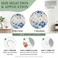 thumbnail image 7 of Welcome Sign Front Door Decorations, Blue Thanksgiving Round Wall Art Outdoor Metal Wreaths, Retro Fall Pumpkin Eucalyptus Maple Leaf Seasonal Hanging Sign for Home Porch Decor Warming Gift 8 In, 7 of 7