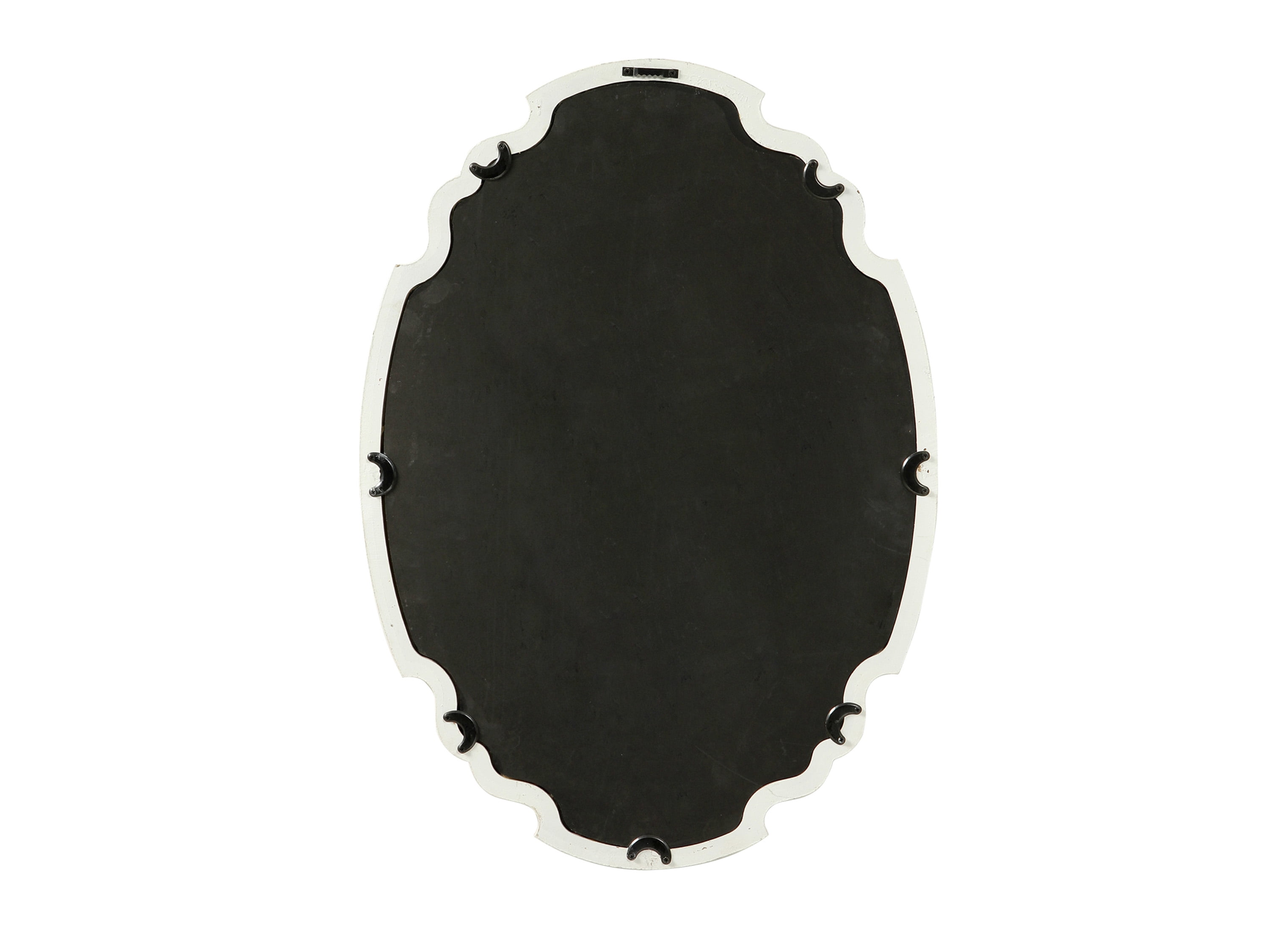 Sintosin Vintage Oval Wall Mirror with Wooden Frame, 16x23 inches, Bathroom & Bedroom Decorative Vanity Mirror