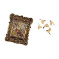 thumbnail image 5 of 5 Pieces Photo Frame Ornate Wall Hanging Wooden Bird Art Resin Material for Home Bedroom Living Room Decoration, 5 of 8